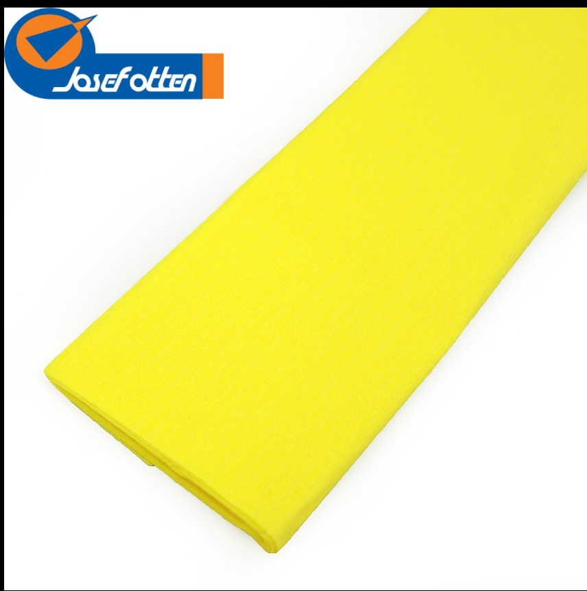 Креп-папір 110%, жовтий 50 * 200см, осн.50г / м2, общ.105г / м2