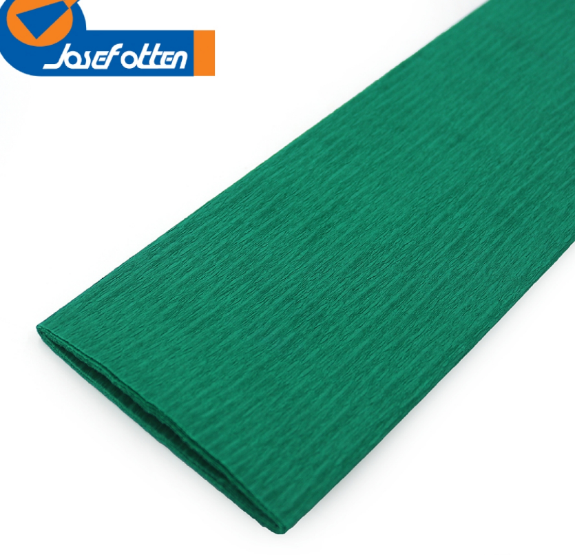 Креп-папір 110%, зелений 50*200см, осн.50г/м2, общ.105г/м2