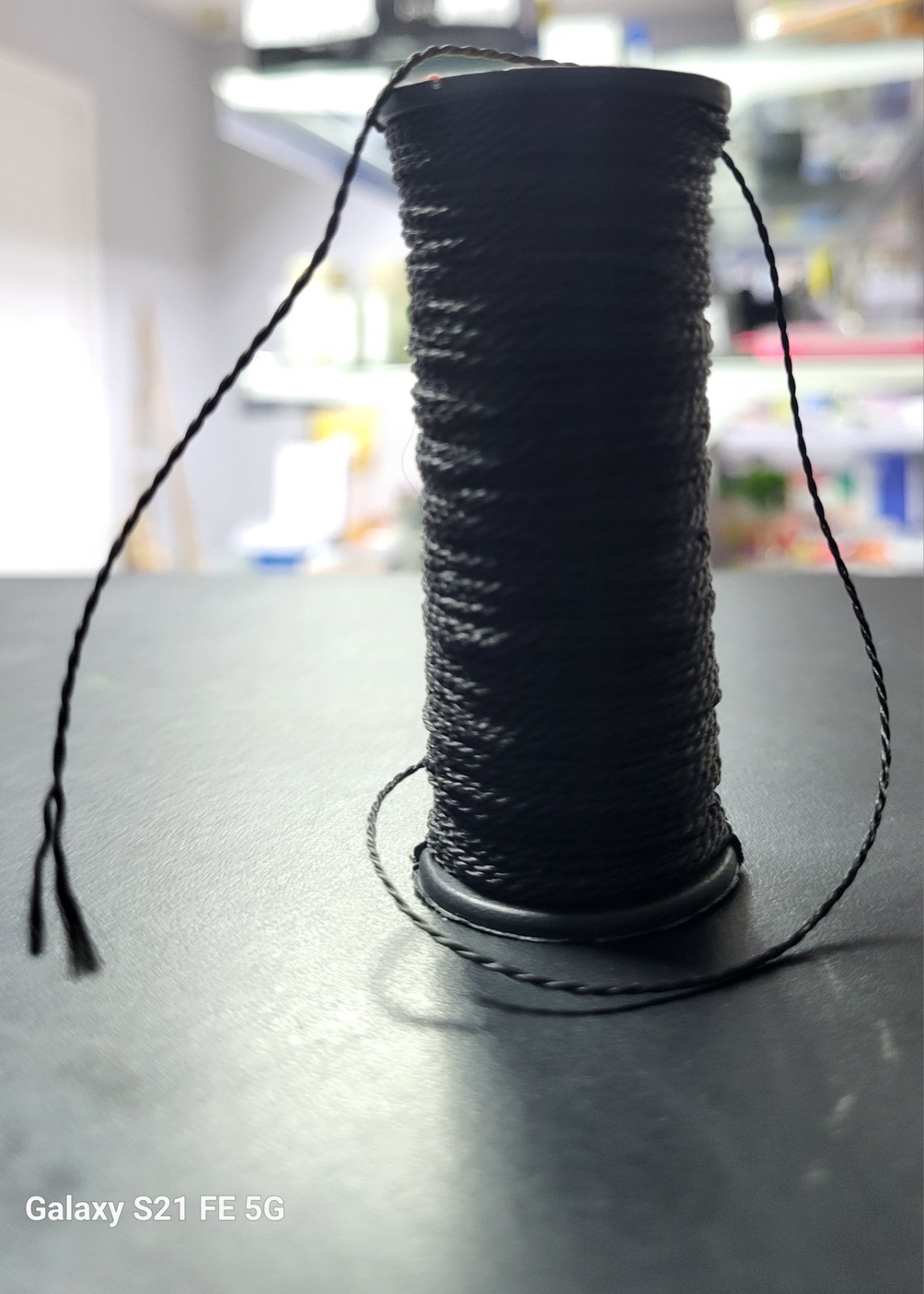 Нитки капронові чорні для взуття 30м