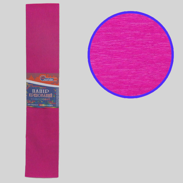 Папір креповий 110% малиновий KR110-8016 , 50*200см