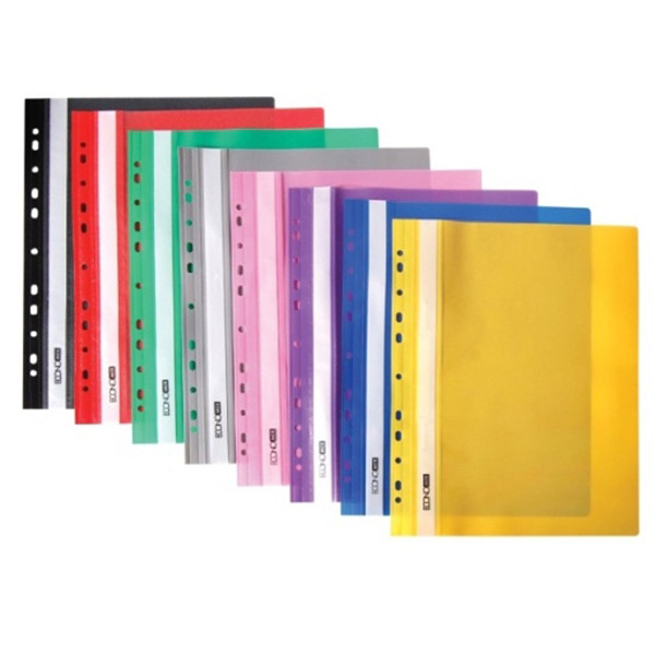 Папка-швидкозшивач А4 Economix E31510-10 з перфорацією, фактура "глянець", сіра