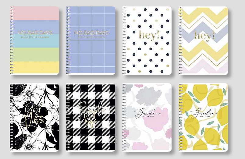 Блокнот для записів, спiраль, А6/80арк., у клітинку, білий блок, 70г/м2, ПК, тиснення, Student A6-SC-080-6088K