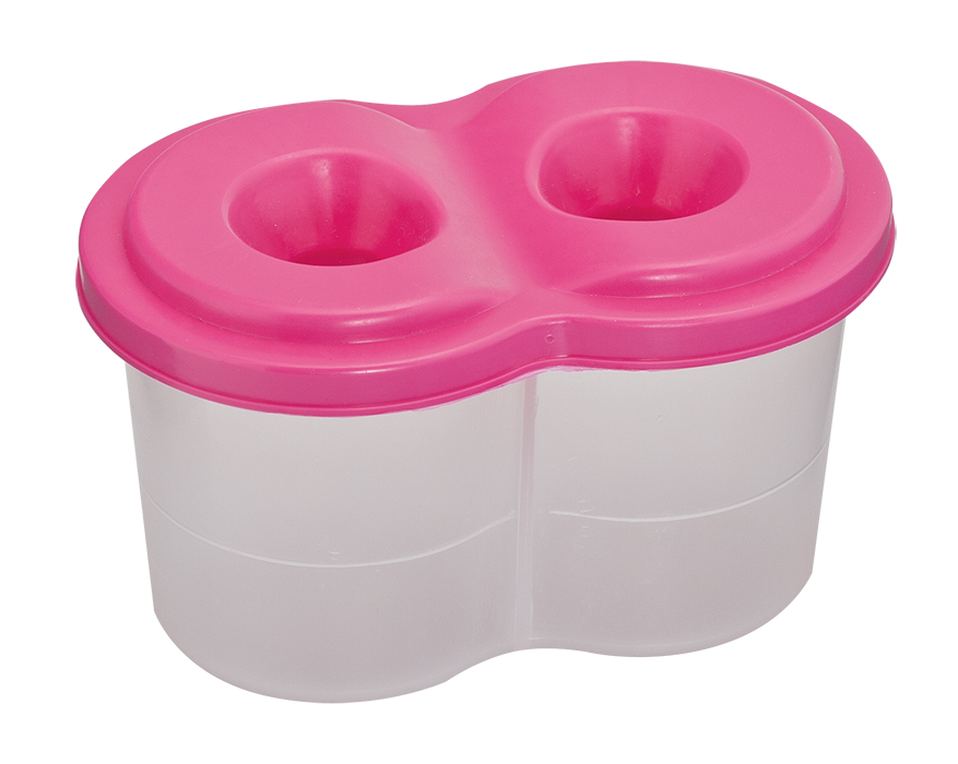 Стакан - непроливайка подвійний, рожевий ZB.6901-10