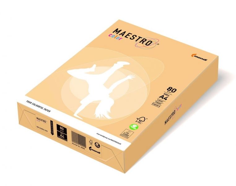 Папір кольоровий  А4 160 г/м 1 арк.  Maestro Color Trend GO22 Gold золотий