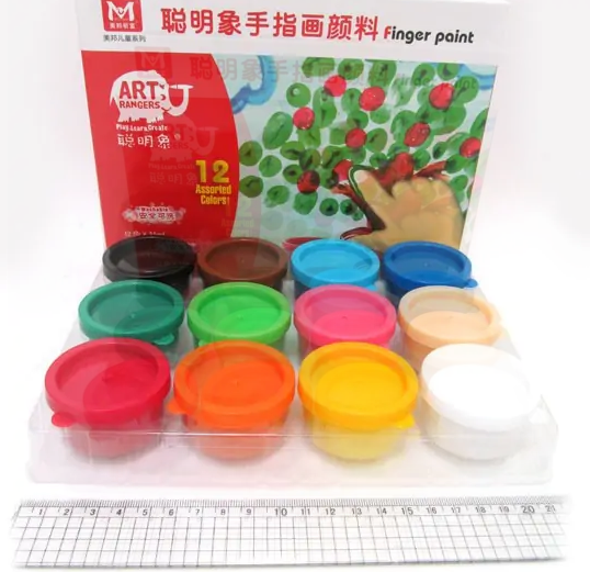 Фарби для пальців 12кол.*35мл RFC1235