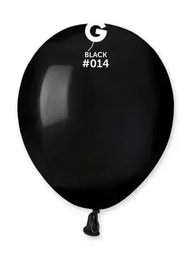 Кульки повітряні 5' чорні пастель Gemar  (12,5 см) 1шт 02812