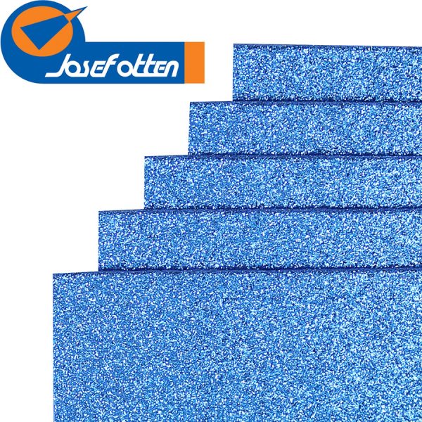 Фоаміран листовий А4 20*30 см синій 17GLA4-024 глітер