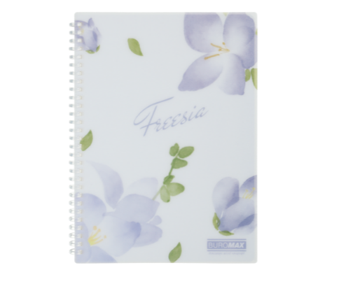 Зошит для записів ARABESKI, B5, 80 арк., клітинка, пластикова обкладинка, бузковий BM.2586-26