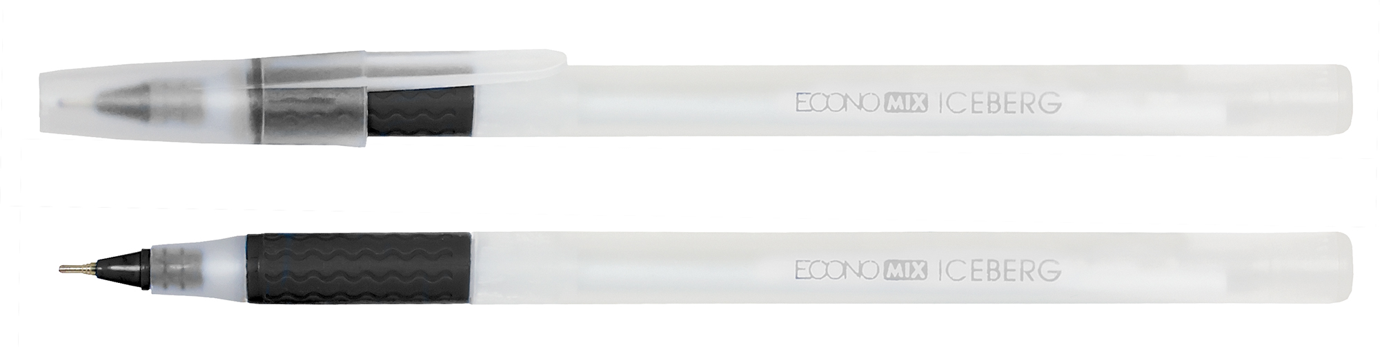 Ручка кулькова Economix Iceberg чорна, E10197-01