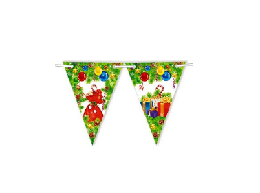 Гірлянда святкова новорічна з атласною стрічкою 1,097-гірлянди