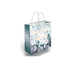 Пакет подарунковий новорічний малий  квадрат  35,169