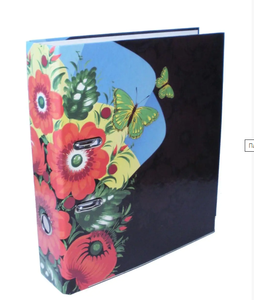 Папка-реєстратор, А4, 70 мм, iTEM Український АРТ металевий кант