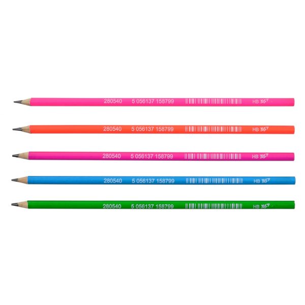 Олівець чорнографітний YES Slim neon круглий