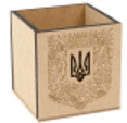 Стакан „Тризуб“ 1, МДФ, 10х10х10см, ROSA TALENT