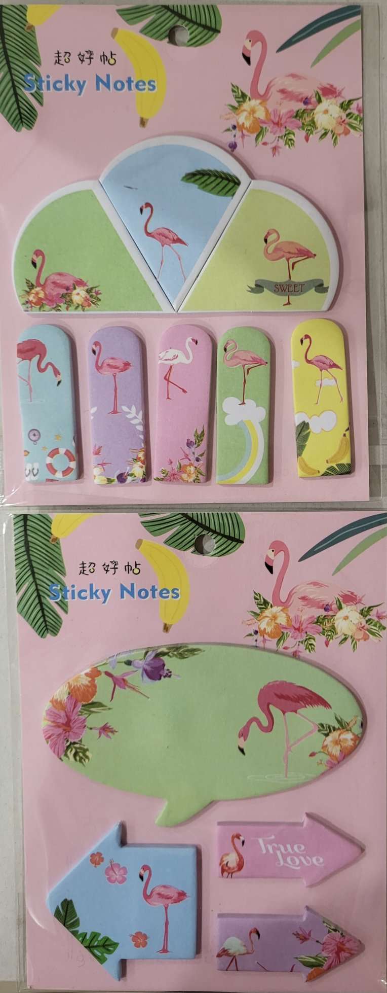 Папір з клейким прошарком  Фламінго асорті 918