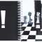 Блокнот "Футбол" В5, пластикова обкладинка з вирубкою та паперовою вставкою, євроспіраль, 150 арк., з 4 чорно-білих розподілювача, клітинка E20228-01