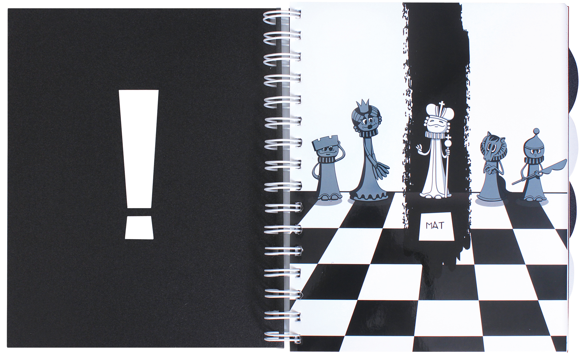 Блокнот "Футбол" В5, пластикова обкладинка з вирубкою та паперовою вставкою, євроспіраль, 150 арк., з 4 чорно-білих розподілювача, клітинка E20228-01