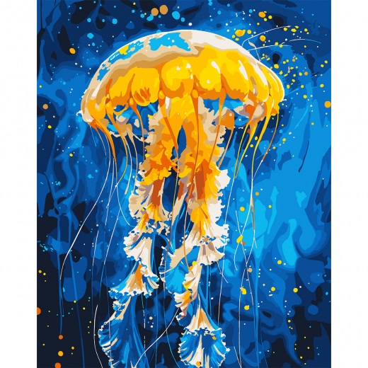 Картина за номерами SANTI "Танець медузи", 40*50см, LED підсвітка 955067