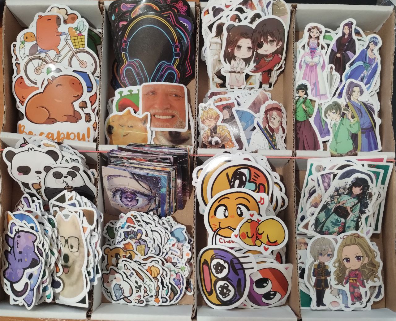 Наліпка-стікер Асорті Аніме Меми по 1 шт