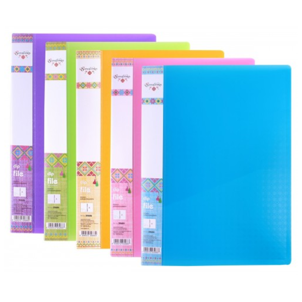 Папка А4 Clip A Optima Вишиванка асорті, O30686