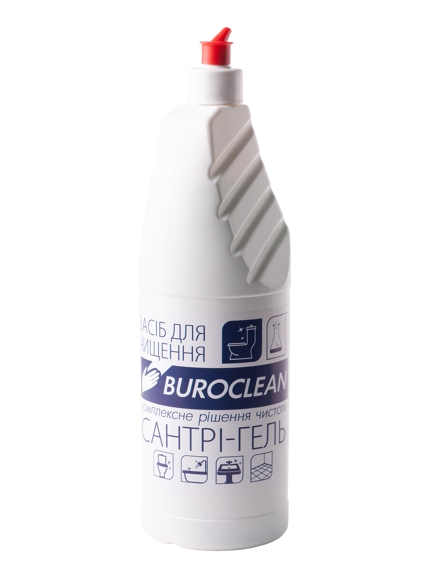 Засіб дезинфікуючий 900мл Buroclean Сантрі гель для сантехніки