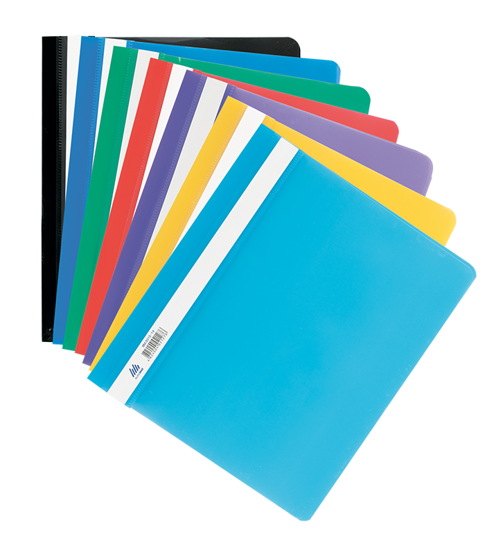 Швидкозшивач пластиковий А5, PP,  асорті BM.3312-99