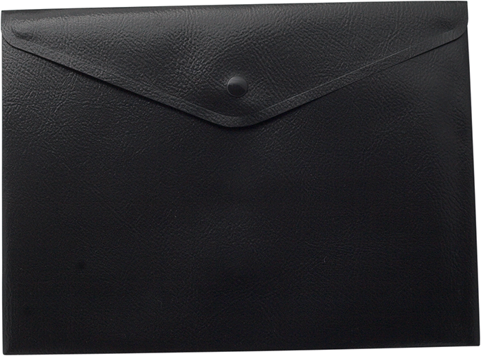 Папка на кнопці А4 пластикова Buromax BM.3925-01 чорна