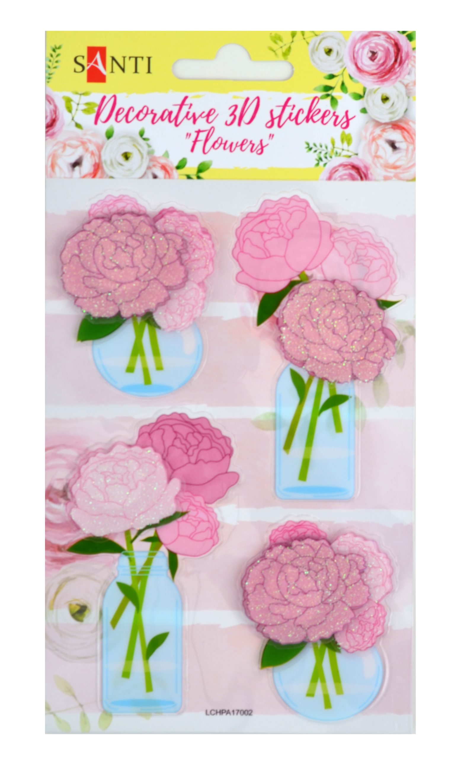 Набір декортивних 3D стікерів 100*150 мм "Квіти2" 741298