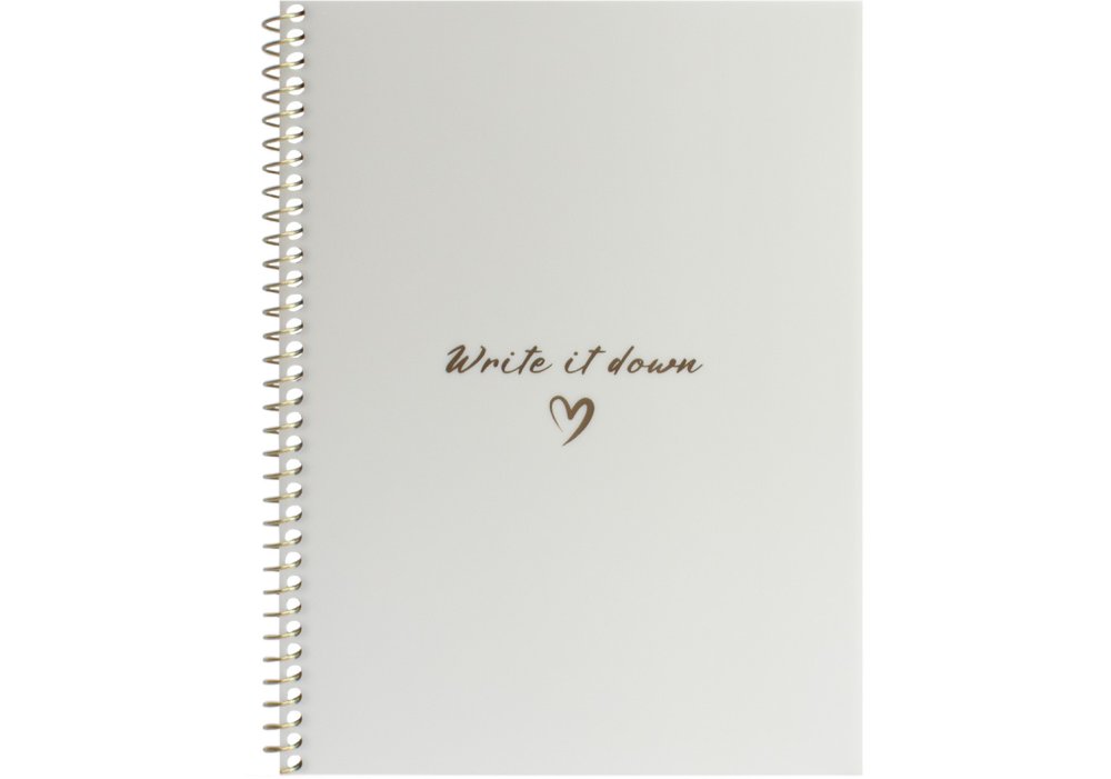 Блокнот А5, пласт. обкл., бічна спіраль, 60 арк., клітинка, перламутровий O69165