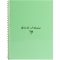 Блокнот А5, пласт. обкл., бічна спіраль, 60 арк., клітинка, м'ятний O69167