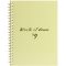 Блокнот А6, пласт. обкл., бічна спіраль, 60 арк., клітинка, лимонний O69171