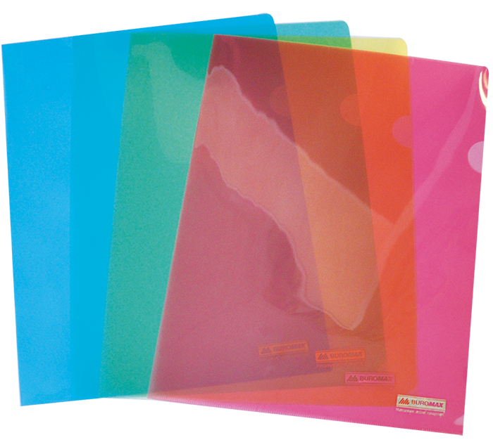 Куточок А4 Buromax BM.3853-99 прозорий асорті