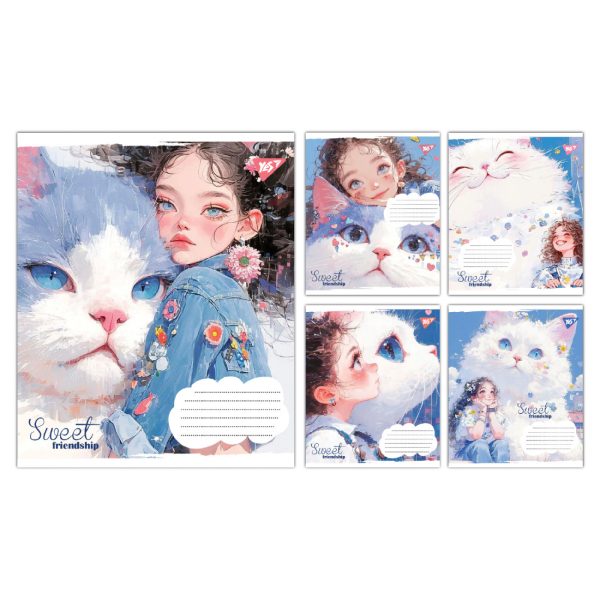 Зошит учнівський шкільний Yes Sweet Friendship А5 12 аркушів клітинка 767861