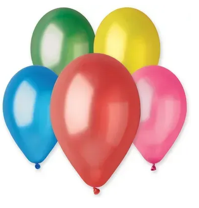 Кульки повітряні 12' металік Gemar асорті (30 см) 1шт 02928