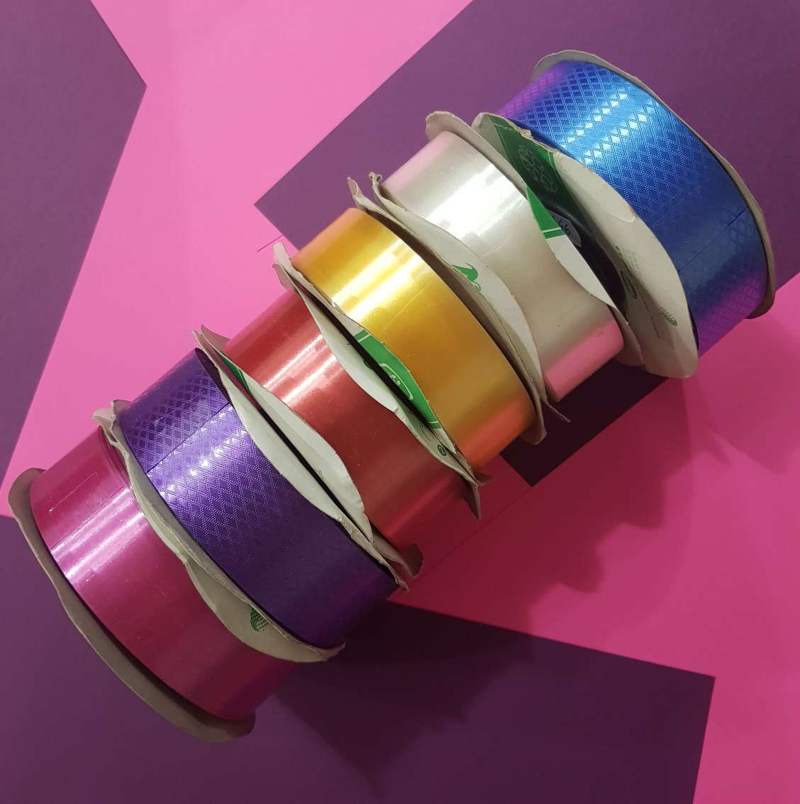 Стрічка декоративна бабина 3см мікс 9538