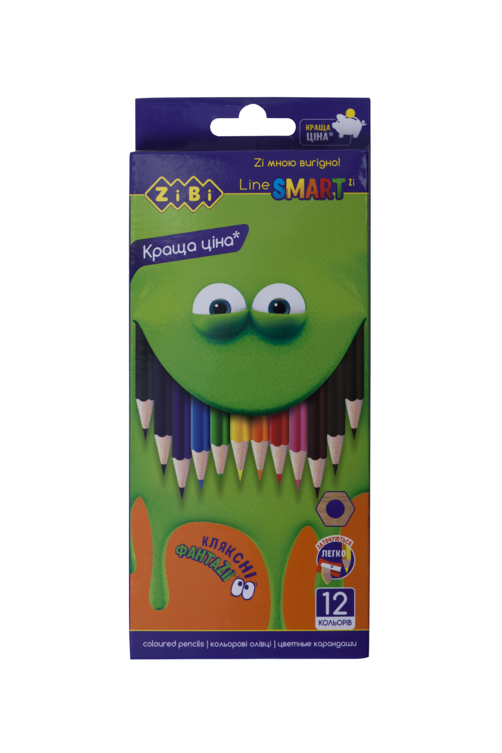 Олівці кольорові 12 кольорів SMART ZB.2424