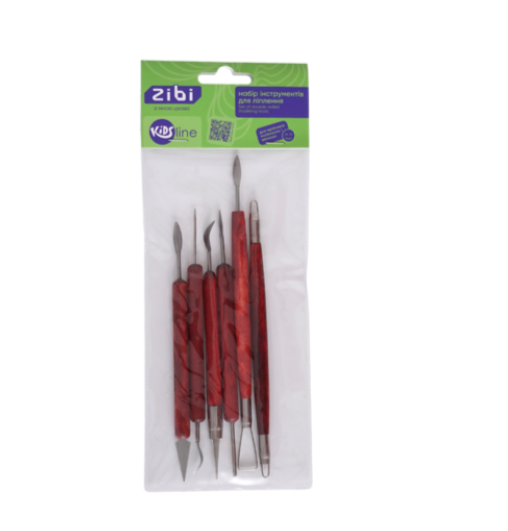 Набір інструментів для ліплення, 6 шт, двосторонні, KIDS Line ZB.6983