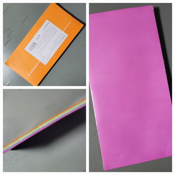 Набір конвертів 110*220 мм с липким прошарком  80 г/м2 кольорові асорті [в наборі 25 шт.]