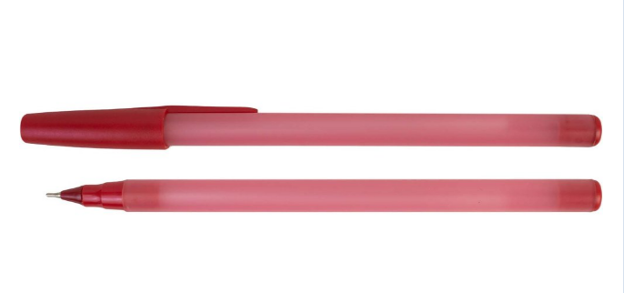 Ручка масляна Economix ONE 0,7 мм, пише червоним  E10251-03