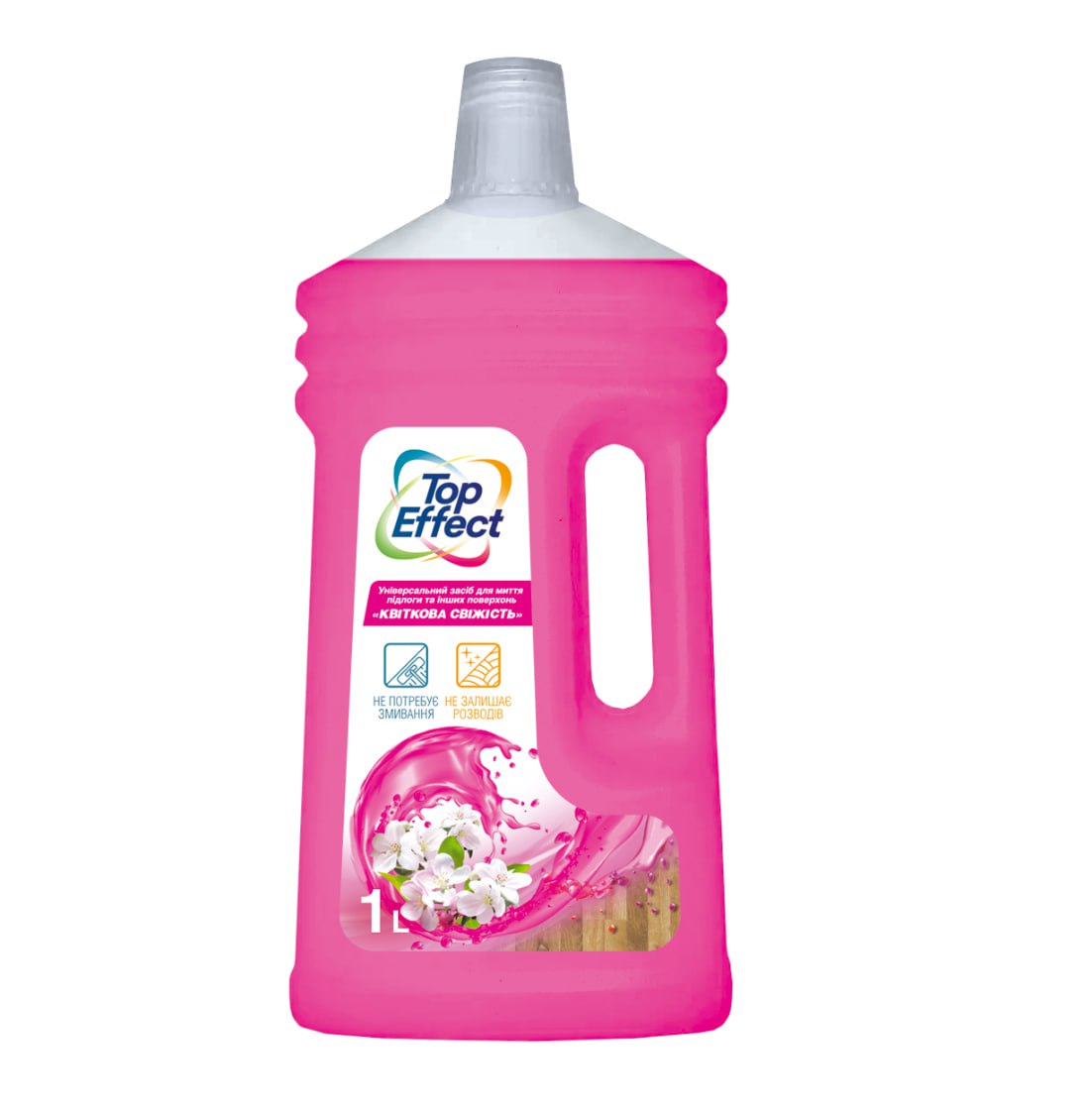 Універсальний засіб для миття підлоги та інших поверхонь TOPEffect "Квіткова свіжість", 1000 мл