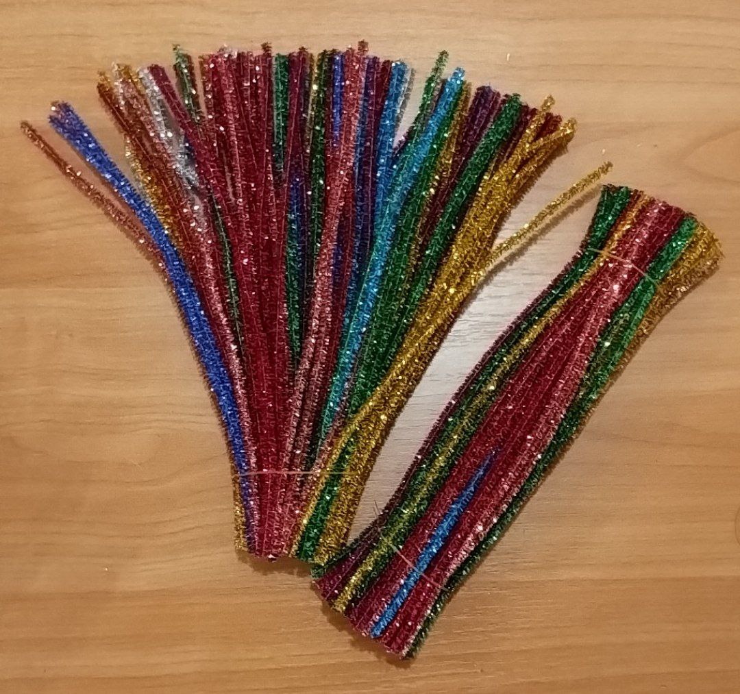 Синельний дріт Мікс глітерних кольорів