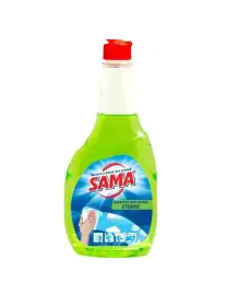 Засіб для миття скла "Яблуко",  500мл, змінний блок SAMA