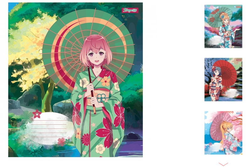 Зошит А5/12 кл. 1В Sakura girls, зошит учнів. 766517