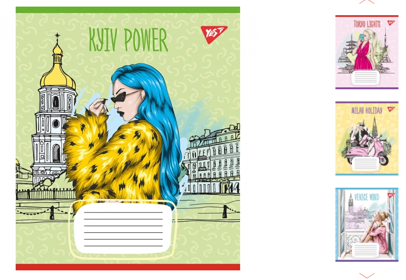 Зошит А5/18 кл. Yes Pretty women, зошит учнів. 766586