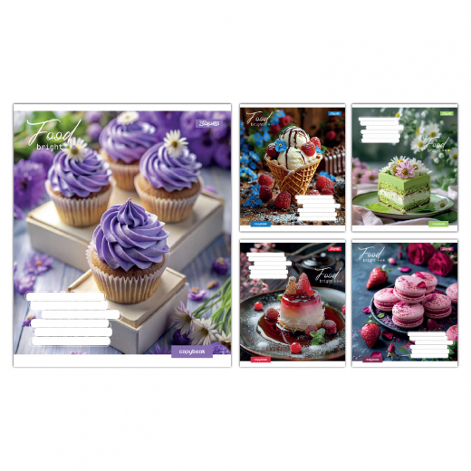 А5/48 кл. 1В Bright Food, зошит учнівський загальний 768134