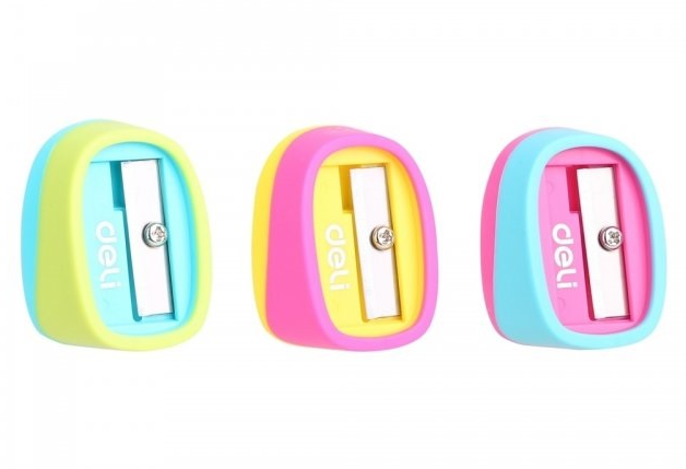 Чинка Deli без контейнера з гум вставками ER00903