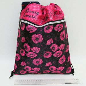 Мішок для взуття зі змійкою "Beaty flowers" 38*29см
