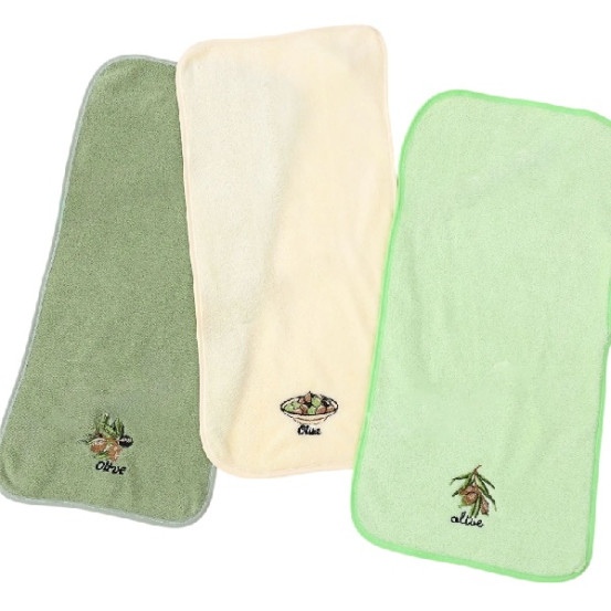 Рушник кухонний мікрофібра 25х50см Олива (20шт/уп) колір в асортименті