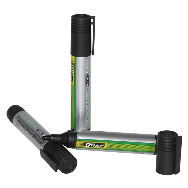 Маркер перманентний 1-3 мм 4OFFICE чорний, 4-115