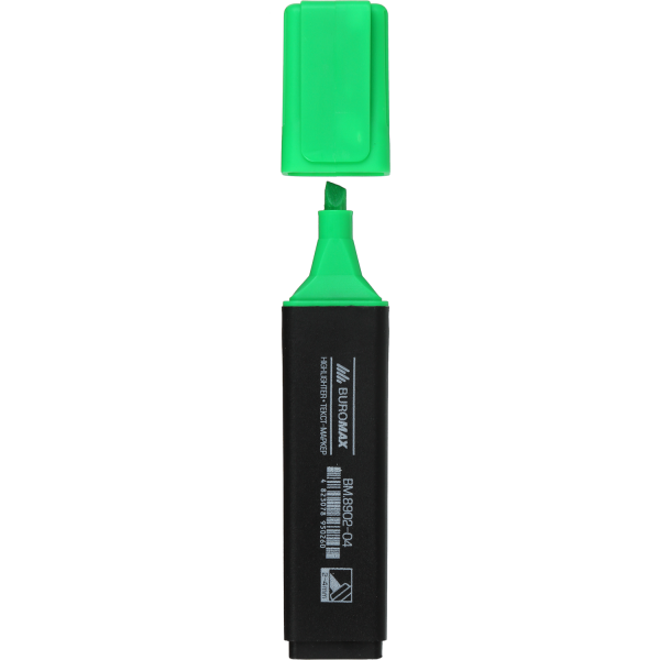 Маркер текстовий 2-4 мм Buromax зелений, BM.8902-04